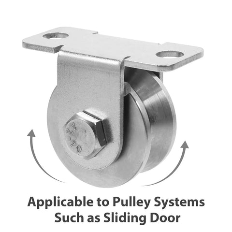 Built Tough Wall Mount Pulley Kit Two Pack With Pulley Wheel For Garage And Home Gym Lifts, Adjustable Single And Double Line System, Smooth Operation And Easy Installation, Perfect For DIY Projects And Vertical Lifting. steel pulley wheel for sliding door systems