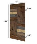 Solid Wood Double Sliding Barn Door 84 Inch By 84 Inch With Hardware Kit Multicolor Finish Assembly Required Space Saving Barn Door For Pantry Laundry Room Master Bathroom Walk In Closet Or Office Built To Last And Easy To Install