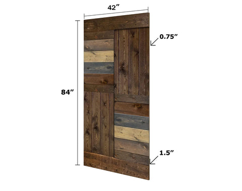 Solid Wood Double Sliding Barn Door 84 Inch By 84 Inch With Hardware Kit Multicolor Finish Assembly Required Space Saving Barn Door For Pantry Laundry Room Master Bathroom Walk In Closet Or Office Built To Last And Easy To Install