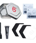 All Weather Tent And Gear Repair Kit With Seam Grip WP 0.25 Oz Sealant And Four Tenacious Tape Patches 2.5 Inches Two Black Two Clear