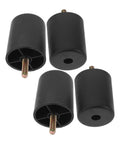 Four Pack Round Plastic And Metal Furniture Feet With Screws For Sofas, Chairs, And Cabinets, Noise Reduction And Deformation-Resistant