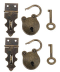 Lil Antique Bear Shaped Hasp Lock Set For Jewelry Boxes And Gift Chests Iron Material Decorative Buckle With Reliable Closure