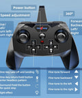 Detailed view of remote for Foam RC Airplane For Kids And Adults, Two Point Four GHz Remote Control Plane with 360 flips and lights