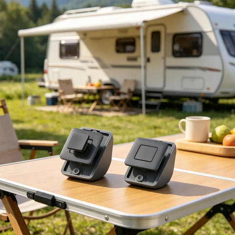 Premium Erosion Resistant Alloy Push Button Latches For Campers Trailers Yachts And Boats Marine Grade One Touch Locking Mechanism on table
