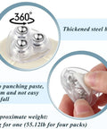 Mini Universal Caster Wheels For Furniture Self Adhesive Ball Castors with 360° rotation and thickened steel balls
