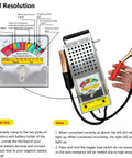 Heavy Duty Car Battery Load Tester 12V 100A And 6V 50A With Voltmeter For Cars Trucks SUVs Boats RVs Motorcycles ATVs And More Alligator Clips Fast Battery Health Diagnostic Tool Plug And Play, with dial meter and clips