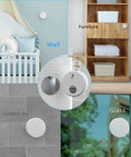 Three Pack Wall Mount For Temperature Sensor Gen 2 And Gen 1 No Drill Tool Free Install Stainless Steel Bracket Plate Damage Free Wall Mount Compatible With Temperature Sensor 2024 Release on wall, furniture, tile, and glass
