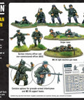 German WWII 28mm Bolt Action Infantry Miniatures Set, Plastic Figures, Various Poses, Includes Kar 98K, MP40, MG34 for Tabletop Wargaming