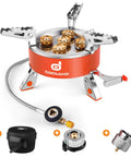 9000W Portable Camping Stove With Windproof Design, ultra lightweight collapsible with EVA carry box and accessories