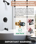 Installed matte black tub/shower faucet set with wall-mounted shower head, single-handle valve, and tub spout