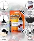 Ultra Fine Graphite Powder for Pinewood Derby Cars Half Ounce with Precision Needle Tip Applicator 3000 Mesh 99 Percent Purity