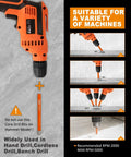 BGTEC 10-piece dry diamond drill bit set with 1/4 inch (6 mm) core bits for granite and tile