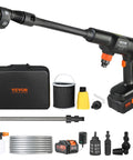 Cordless Pressure Washer 652 PSI 1 GPM Brushless Motor Rechargeable 4Ah Battery Powered Handheld Washer Gun With Charger Six In One Nozzle