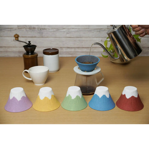 Solid Yellow Ceramic Coffee Filter Reusable Pour Over Dripper Kit With Saucer And Tray For Skip Paper Waste And Smooth Daily Grinds On Your Kitchen Counter.