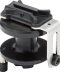 R20 Dive Reel With Delrin Body And AISI316 Stainless Hardware, no weld precision lathe machined, black and silver reel angle view