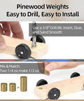 Copper Pinewood Derby Weights Kit Must Have With Three Sizes One Quarter Ounce One Eighth Ounce One Sixteenth Ounce Four Point Five Ounces Plus Graphite Powder Lubricant Anti Tarnish Coated For Derby Car Wheels And Axles installation