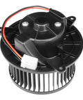 Heavy Duty Front Blower Motor For 2013 To 2016 Dodge Dart Tough Built HVAC Heating Fan Replacement Unit side view with wires.
