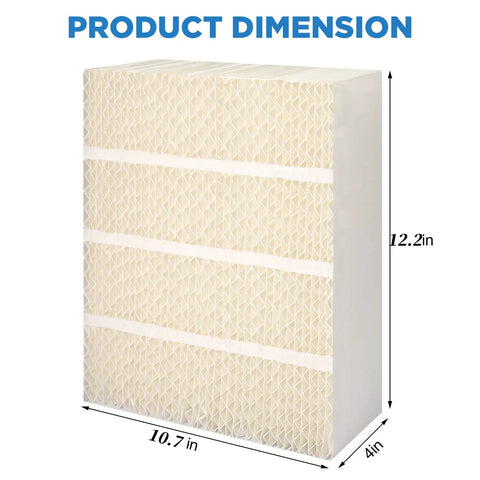 Essick 1043 Humidifier Wick Filter Replacement For Space Saver 800 8000 Series, 12.2x10.7x4 in dimensions, beige filter structure