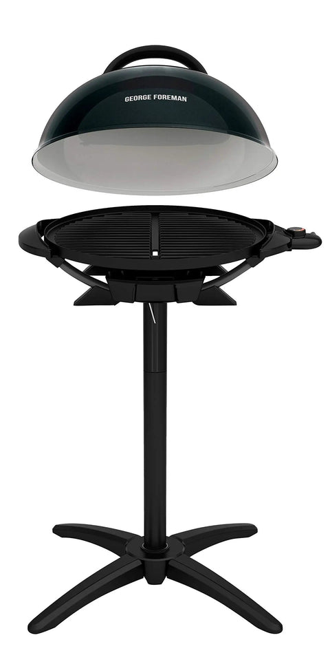 Go To Indoor Outdoor Electric Patio Grill With Removable Stand Apartment Friendly 15 Serving Capacity Nonstick Coating