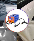 Pro Grade 3000W Stud Welder Dent Repair Kit With LED Digital Display and 35-200V Adjustable Power shown on car dents