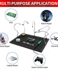 Pro Grade Third Hand Soldering Station With Five Flexible Arms And Large 15.7 X 11.2 Inch Base, Heat Resistant Soldering Mat applications