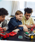 Children using Magnetic Flux Display Sheet Reusable Magnetic Viewing Film For Educational Projects with robotics kit