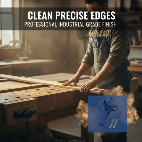 Manual Edge Banding Cutter For Trimming With Two Razor Sharp Manganese Steel Blades, Portable Straight Edge Trimmer for wood trim