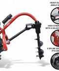 3 Point Tractor Post Hole Digger With 12 Inch Auger For Compact And Sub Compact Tractors Cat 0 PTO Driven Built Tough Right Angle Gearbox