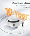 10-Year sensor lifespan of Top Shelf Smoke Detectors And Emergency Fire Alarms Built For Instant Photoelectric Monitoring.