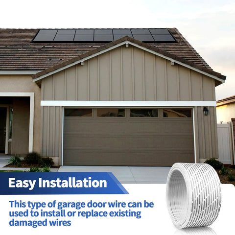 Installing 100 Ft 22 AWG 2 Pin Universal Garage Door Wire For Sensors And Control Stations with easy installation guide