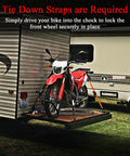 Removable Dirt Bike Wheel Chock With Mount Kit, Six And A Half Inch Wide, Motorcycle Trailer Locking Wheel Chock Tire Holder