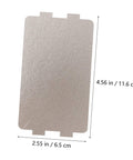 12 Pieces Microwave Mica Sheets For Easy Cut To Fit High Temperature Insulation with dimensions 4.56 x 2.55 inches