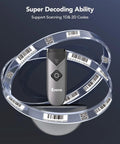 Portable Bluetooth 2D And 1D Barcode Scanner Mini Wireless Handy Reader With 2.4G USB Connection for inventory use