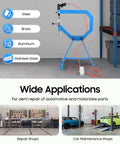 Planishing Hammer 4 Inch Pneumatic Metal Shaping Machine With 875-1350 RPM on cast iron stand in workshop setting