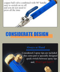 High Pressure Power Washer Wand For Garden Hose With Jet Nozzle And Fan Nozzle Hydro Jet Power Sprayer, copper ball valve and spray tips