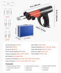 Induction Heater Bolt Removal Kit 1500W 110V Magnetic Induction Heating Tool dimensions and included accessories.