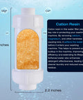 Inline Anti Scale Water Filter For Washing Machine And Home Water System with cation resin for calcium and magnesium reduction.