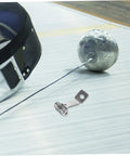 Multi Functional Wall Mount Bracket For Fencing Foil Display And Training Gear with mask and foil on floor