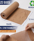 Eco Friendly 12x150ft Packing Paper With Rope And 20 Fragile Stickers For Moving And Shipping Recyclable Packaging Solution FSC Certified C204227