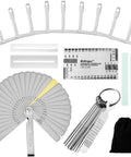 Pro Grade 17 Piece Guitar Luthier Tools Set With Understring Radius Gauges String Action Ruler Feeler Gauges Grinding Stones