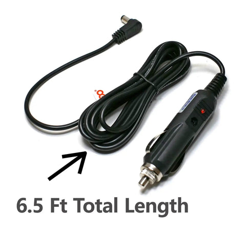 Car Charger For RCA Portable DVD TV Combo Players And Celestron Telescopes, Dual Screen 12V Power Cord, 6.5 Ft Cable length