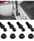Set Of 4 Ball Studs For Gas Struts With Hardware Nuts, 5 Sixteen By 18 Thread, Three Fifths Inch Long Shank, 10mm Ball Head