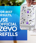 Plug In Bug Zapper For Straight Up Home Pest Control Killer Against Fruit Flies And Those Dang Gnats With Uv Light And No Mess Adhesive Cartridge Indoor Fly Traps 3 Refill Pack with adhesive traps showcasing caught bugs.