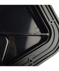 Close-up view of Heavy Duty Black Marine Boat Deck Access Hatch Cover With UV Stabilized ABS Lid, showing detailed interior design.