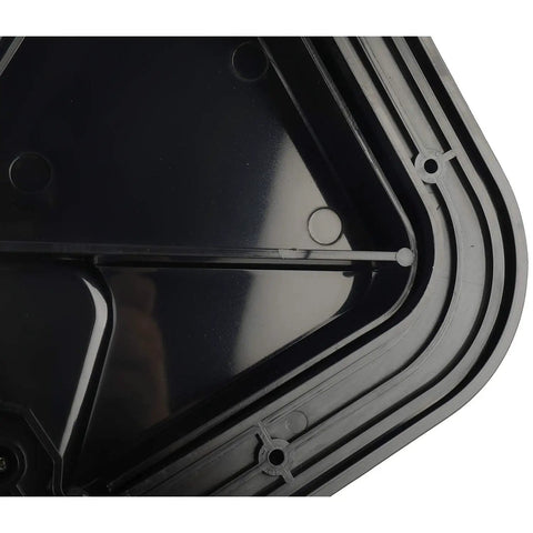 Close-up view of Heavy Duty Black Marine Boat Deck Access Hatch Cover With UV Stabilized ABS Lid, showing detailed interior design.
