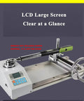 Pro Grade Digital Torque Wrench Calibrator Benchtop Tester With 200.00 And 0.01 Nm Precision, 2000 Hz, Built For Testing Preset Torque Wrenches, Torsion Screwdrivers, And Tightening Force Instruments, White Finish on benchtop with LCD screen