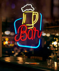 Neon Bar Sign For Home Bar With Adjustable Brightness LED Beer Sign USB Powered Wall Decor For Parties And Hangouts