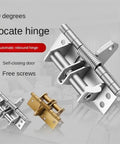 Heavy Duty Spring Loaded Cabinet Hinges With Fully Automatic Self Closing For Flawless 90 Degree Alignment and Silky Smooth Swing, available in silver and gold.