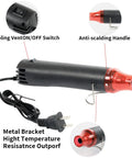 Handheld Heat Gun For Crafts And DIY Projects 110V 300W With Ultra Long 3.28 Foot Cable, cooling vent, and anti-scalding handle