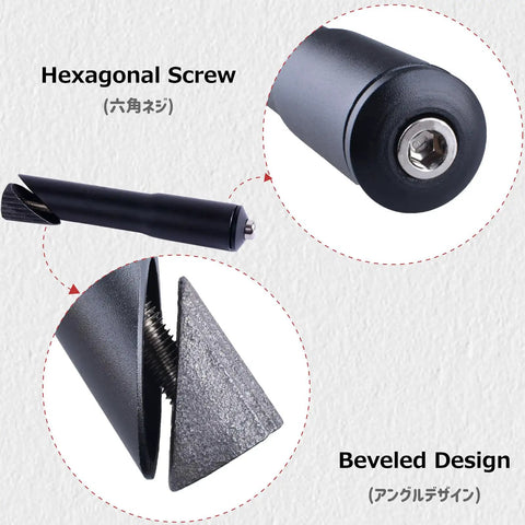 Hexagonal screw and beveled design of Riser Quill Stem Adapter For 22.2mm, 25.4mm And 28.6mm Forks, 150mm Aluminum MTB Extender